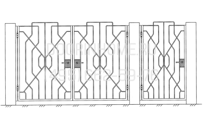 Кованые ворота КВ- 5012
