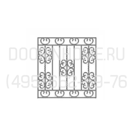 Кованая решетка КР- 1022