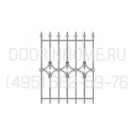 Кованая решетка КР- 1035