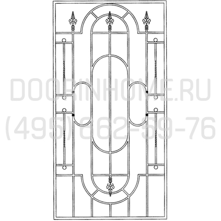 Кованая решетка КР- 1050