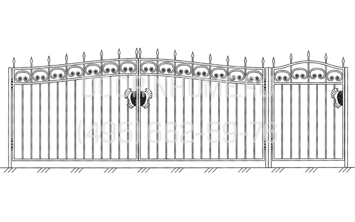 Кованые ворота КВ- 5002