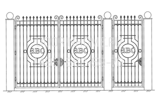 Кованые ворота КВ- 5011