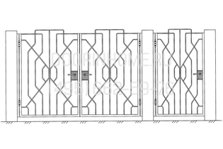 Кованые ворота КВ- 5012