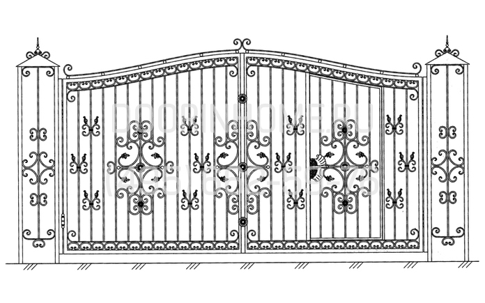 Кованые ворота КВ- 5018