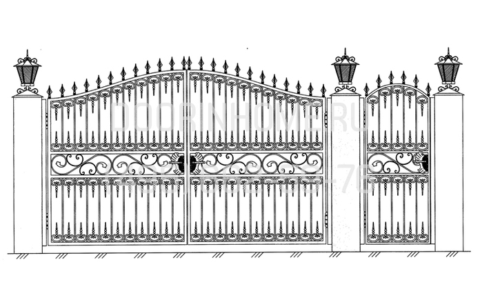 Кованые ворота КВ- 5019