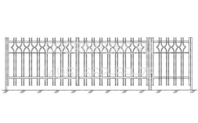 Кованые ворота КВ- 5003