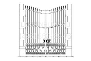 Кованые ворота КВ- 5010