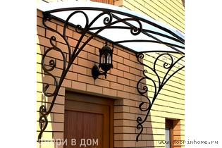 Кованый козырек КК- 6010