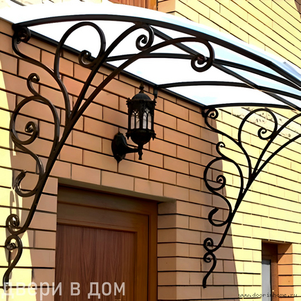 Кованый козырек КК- 6010