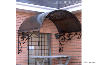 Кованый козырек КК- 6011