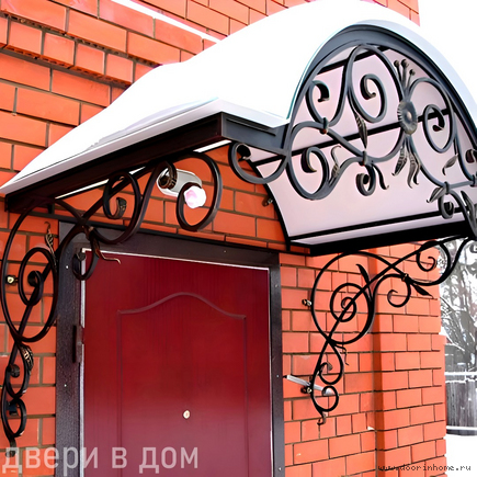 Кованый козырек КК- 6012
