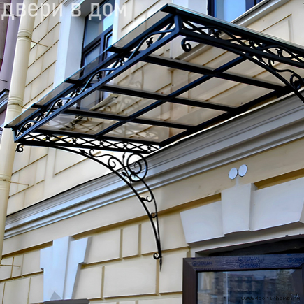 Кованый козырек КК- 6013