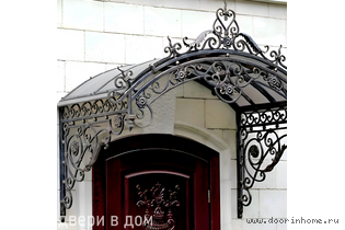 Кованый козырек КК- 6015
