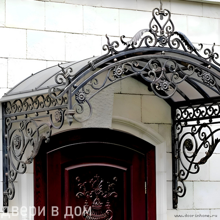 Кованый козырек КК- 6015