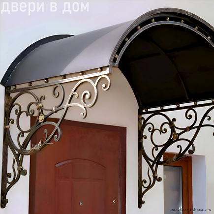 Кованый козырек КК- 6007
