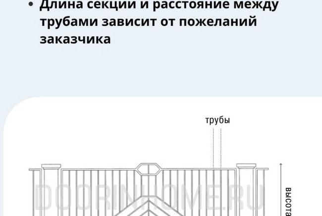 Кованый забор КЗ-4012