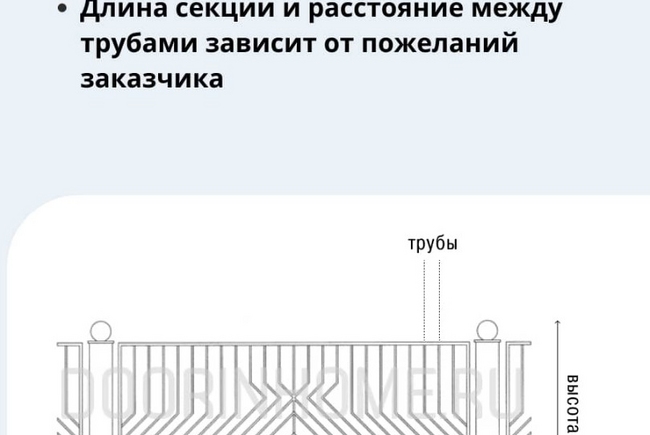 Кованый забор КЗ-4013