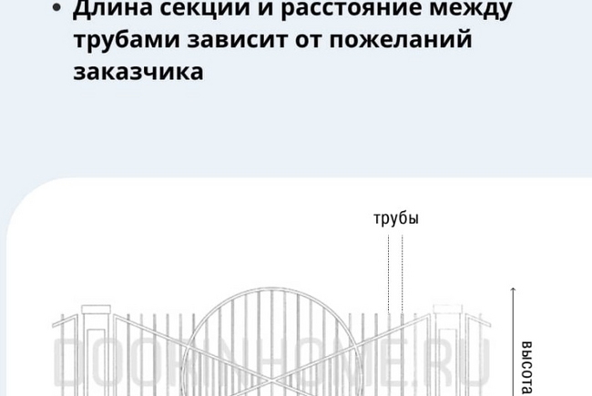 Кованый забор КЗ-4014