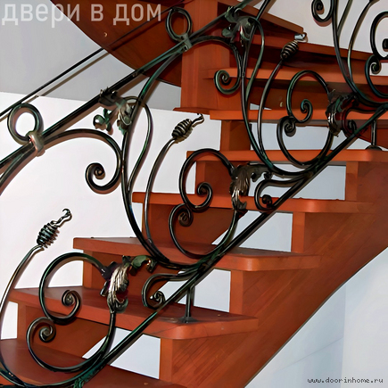 Кованые перила металлические КП-0051