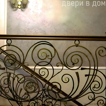 Перила для лестницы кованые КП-0114
