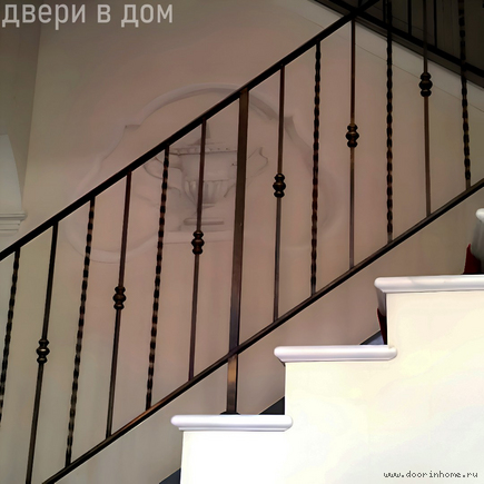 Лестничные кованые перила КП-0148