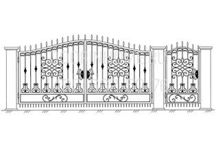 Кованые ворота КВ- 5015
