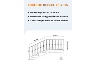 Кованые перила КП-2005