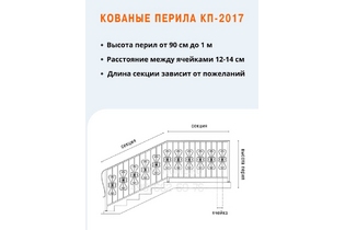 Кованые перила КП-2017