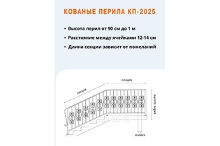 Кованые перила КП-2025