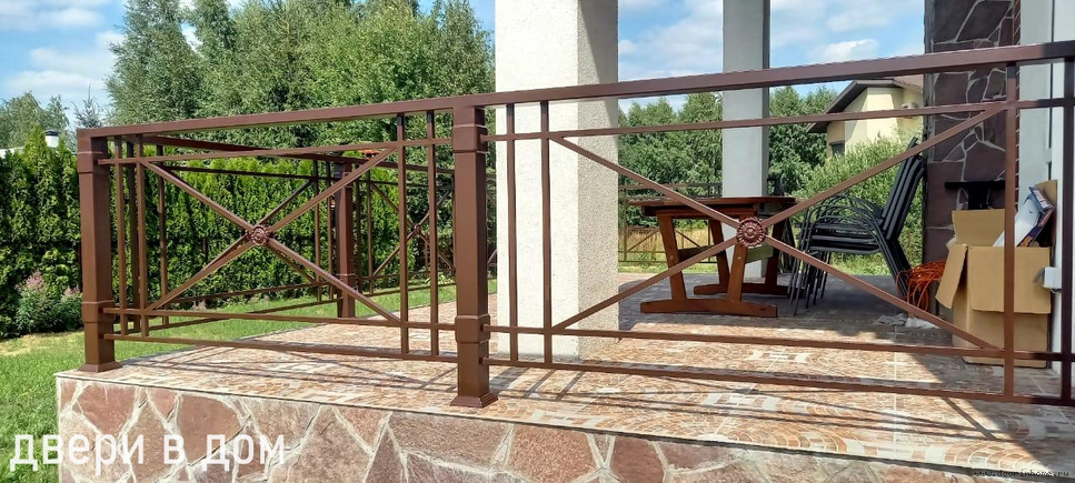 Сварные перила для улицы СП-1037