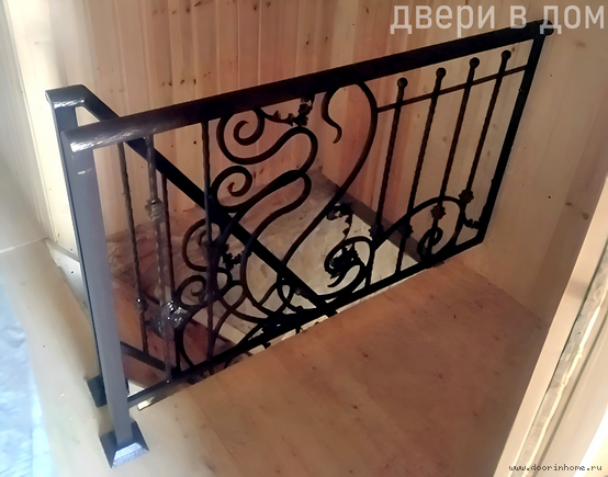 Кованые лестничные перила КП-0945