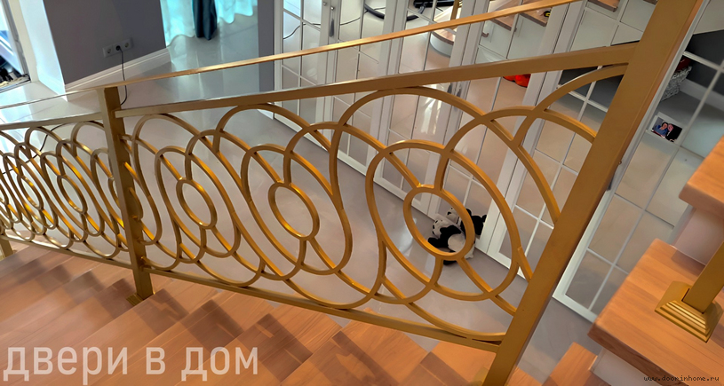 Кованые лестничные перила КП-3101