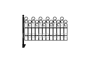 Ритуальная сварная ограда СО- 0017A