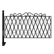 Ритуальная сварная ограда СО- 0019A