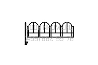Ритуальная сварная ограда СО- 0027