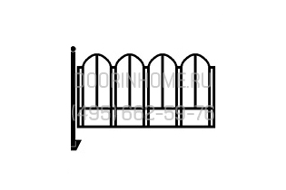 Забор для палисадника сварной СО- 0027A