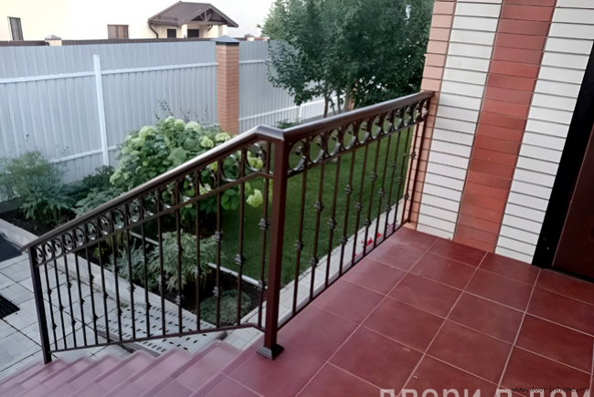 Кованые перила для крыльца КП-3106