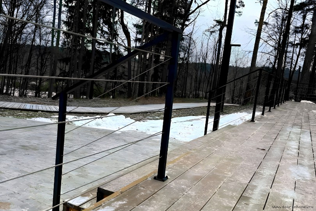 Сварные ограждения с тросами ТО-012