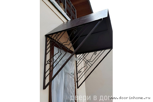 Кованый козырек КК- 6017