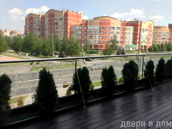 Стеклянное ограждение для балкона ОС-005