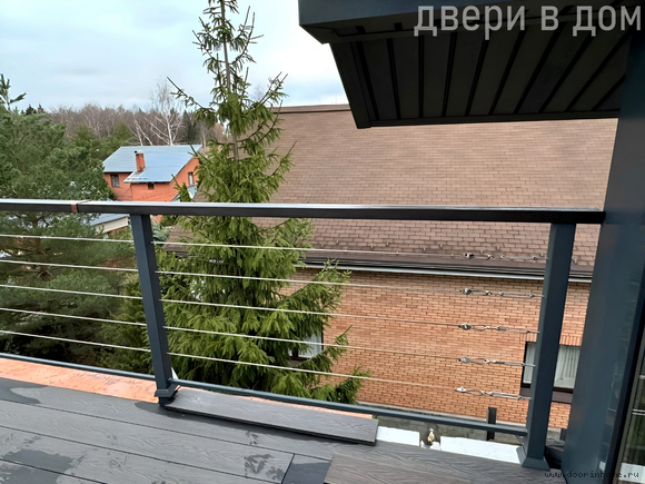 Сварные ограждения с тросами ТО-015