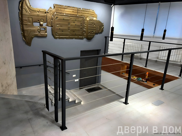 Сварные ограждения с тросами ТО-017