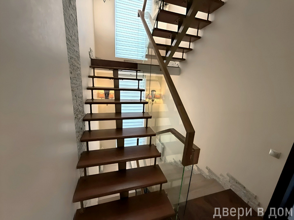 Стеклянные ограждения для лестниц ПС-018